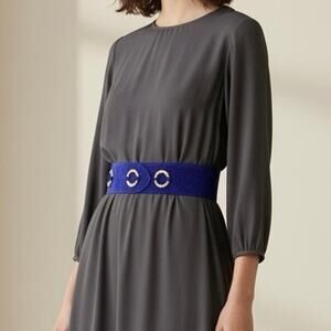 Vintage Purple Suede Waist Belt Small Canadian Made Statement 80’s Maximalist